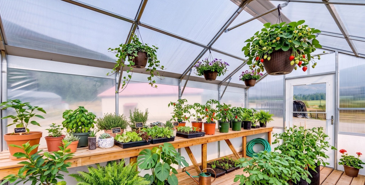 The Harvest greenhouse planted out — a visualisation of the finished space